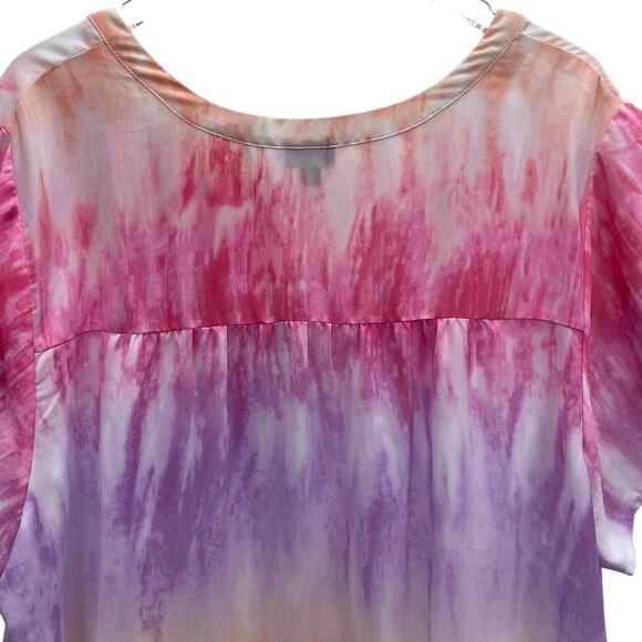 Torrid Pastel Ombré Tie Dye V-Neck Top Women’s Size 24/26 - Picture 10 of 10